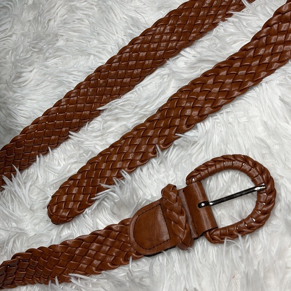 Pleather Weaved Belt - Picture 2 of 6